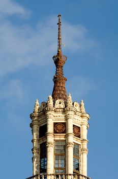 Ancient building at Kreschatyk street in Kiev, Ukraine