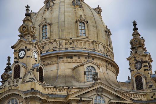 Frauenkirche (Our Lady church) in the center of Old town in Dresden, Germany