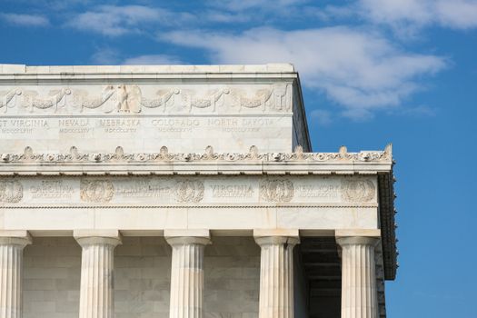 The Lincoln Memorial in Washington DC