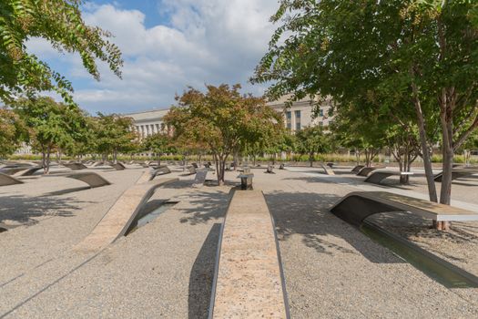 The Pentagon Memorial in Washington DC