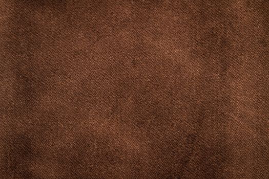 The Velvet fabric texture in brown color.