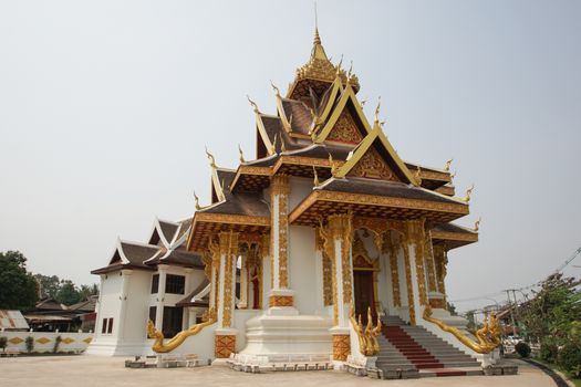 VIENTIANE, LAOS - FEBRUARY 21, 2016:  Citypillar, one of the sights in Vientiane on February 21, 2016 in Laos, Asia
