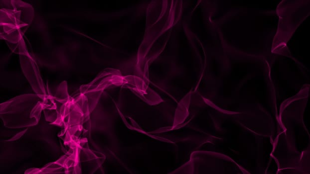 Realistic smoke on black background. Computer graphic