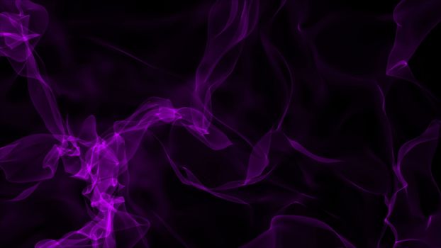 Realistic smoke on black background. Computer graphic