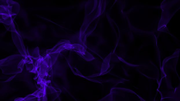 Realistic smoke on black background. Computer graphic