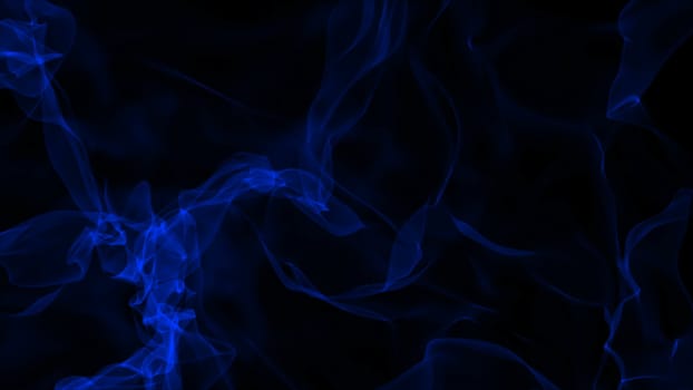 Realistic smoke on black background. Computer graphic