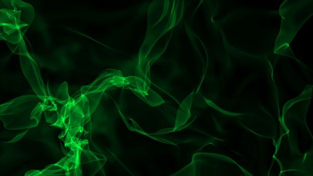 Realistic smoke on black background. Computer graphic
