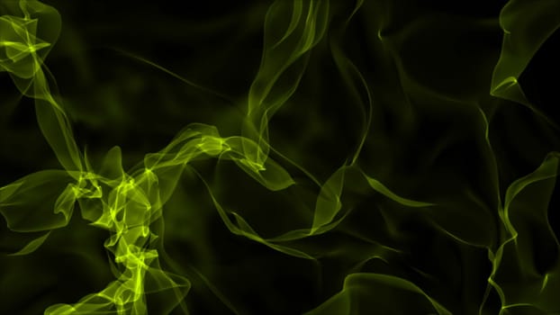Realistic smoke on black background. Computer graphic