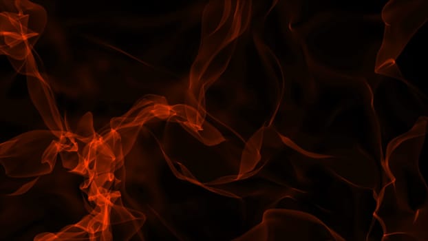 Realistic smoke on black background. Computer graphic