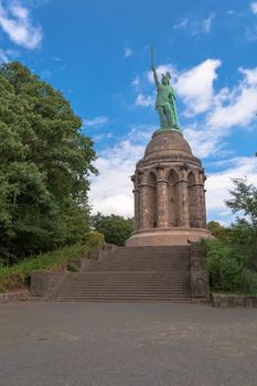 Statue of Cheruscan Arminius in the Teutoburg Forest near the city of Detmold, Germany.