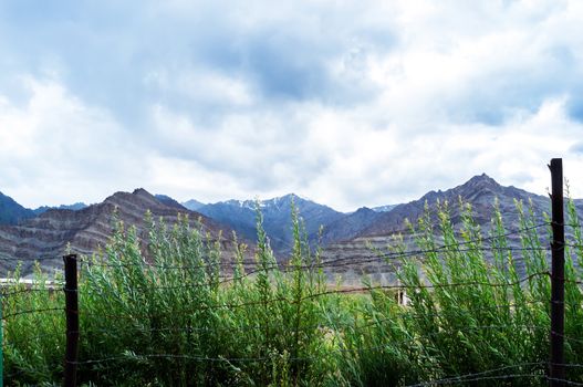 Natural landscape in Leh Ladakh, Jammu and Kashmir, India