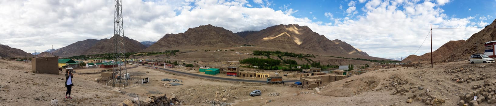 Natural landscape in Leh Ladakh, Jammu and Kashmir, India