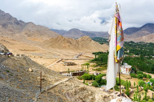 Shanti stupa in Leh Ladakh, Jammu and Kashmir, India