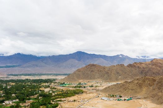 Shanti stupa in Leh Ladakh, Jammu and Kashmir, India