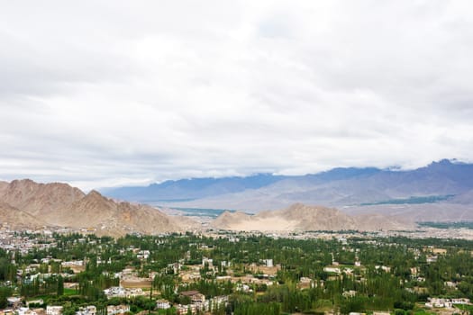 Shanti stupa in Leh Ladakh, Jammu and Kashmir, India