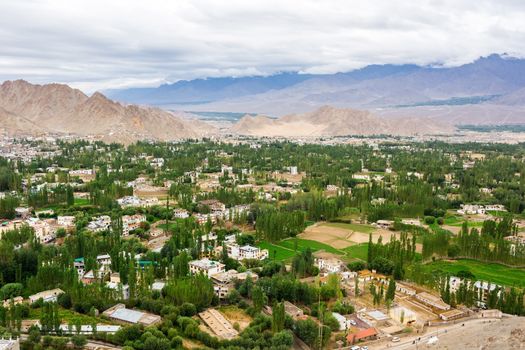 Shanti stupa in Leh Ladakh, Jammu and Kashmir, India
