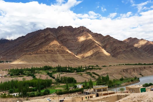 Natural landscape in Leh Ladakh, Jammu and Kashmir, India