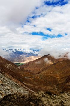 Natural landscape in Leh Ladakh, Jammu and Kashmir, India