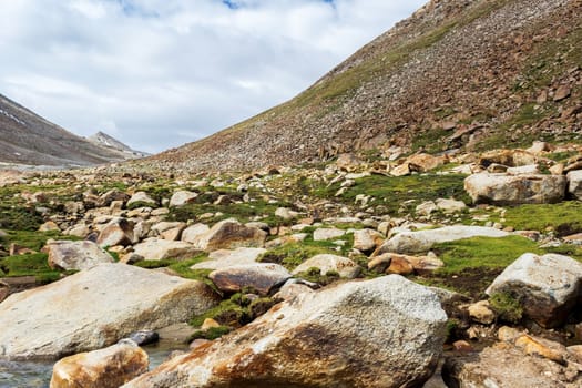 Natural landscape in Leh Ladakh, Jammu and Kashmir, India