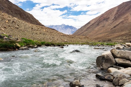 Natural landscape in Leh Ladakh, Jammu and Kashmir, India