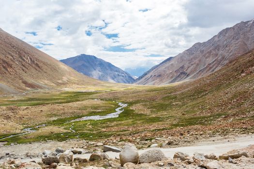 Natural landscape in Leh Ladakh, Jammu and Kashmir, India