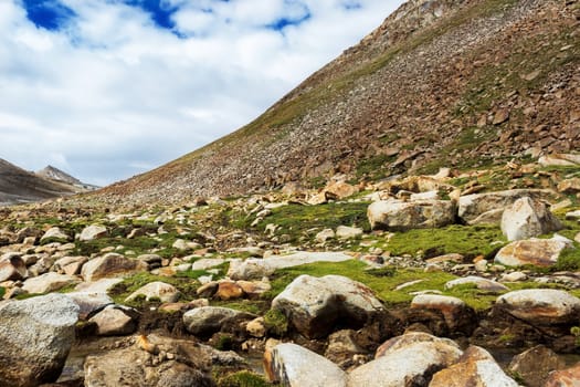 Natural landscape in Leh Ladakh, Jammu and Kashmir, India