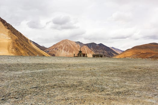 Natural landscape in Pangong lake, Leh Ladakh, Jammu and Kashmir, India