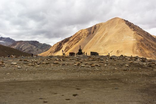 Natural landscape in Pangong lake, Leh Ladakh, Jammu and Kashmir, India