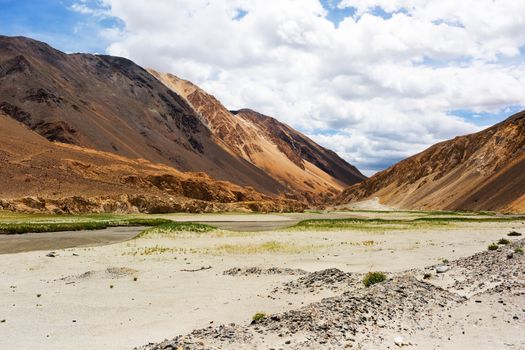 Natural landscape in Leh Ladakh, Jammu and Kashmir, India