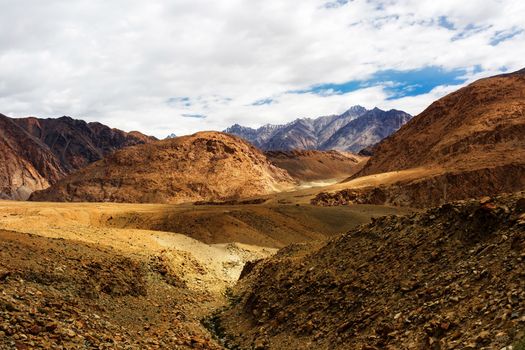 Natural landscape in Leh Ladakh, Jammu and Kashmir, India
