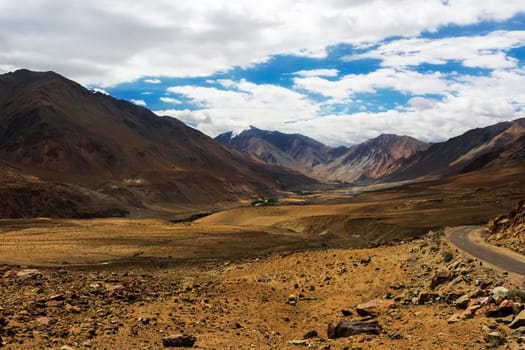 Natural landscape in Leh Ladakh, Jammu and Kashmir, India