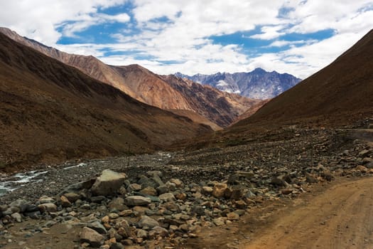 Natural landscape in Leh Ladakh, Jammu and Kashmir, India