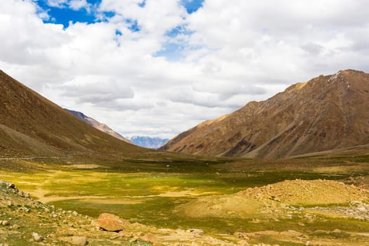 Natural landscape in Leh Ladakh, Jammu and Kashmir, India