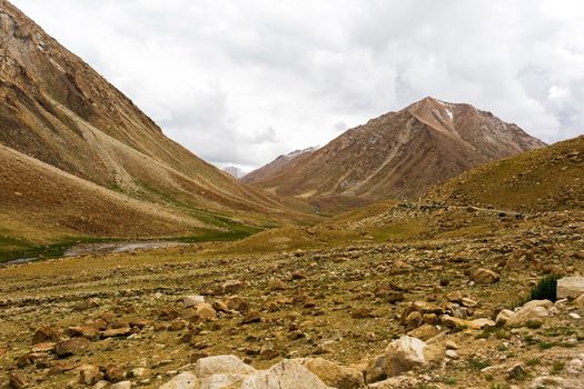Natural landscape in Leh Ladakh, Jammu and Kashmir, India