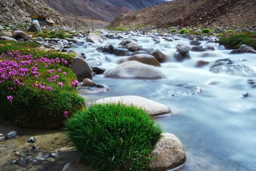 Natural landscape in Leh Ladakh, Jammu and Kashmir, India