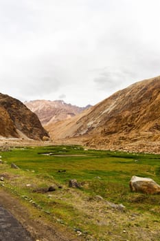 Natural landscape in Leh Ladakh, Jammu and Kashmir, India