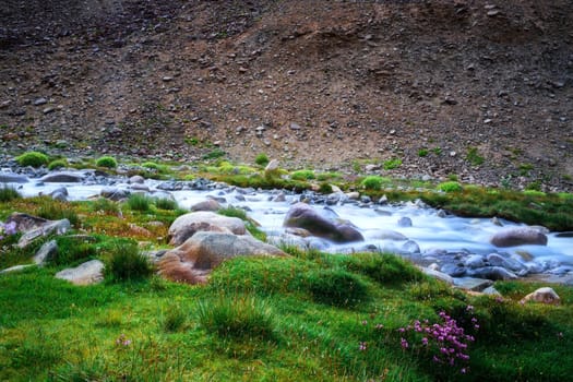 Natural landscape in Leh Ladakh, Jammu and Kashmir, India