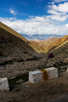 Natural landscape in Leh Ladakh, Jammu and Kashmir, India