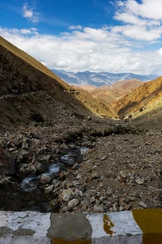 Natural landscape in Leh Ladakh, Jammu and Kashmir, India