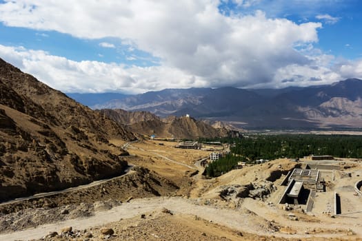 Natural landscape in Leh Ladakh, Jammu and Kashmir, India