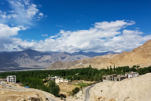 Natural landscape in Leh Ladakh, Jammu and Kashmir, India