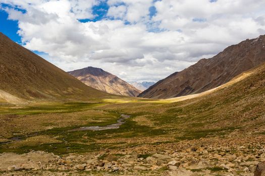 Natural landscape in Leh Ladakh, Jammu and Kashmir, India