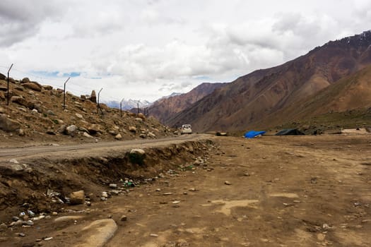 Natural landscape in Leh Ladakh, Jammu and Kashmir, India