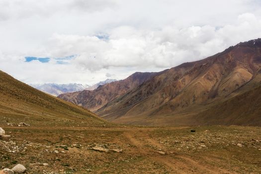 Natural landscape in Leh Ladakh, Jammu and Kashmir, India