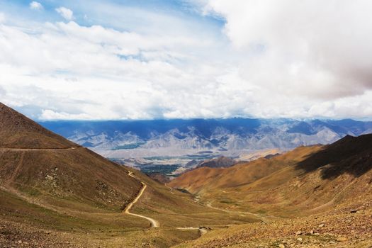 Natural landscape in Leh Ladakh, Jammu and Kashmir, India