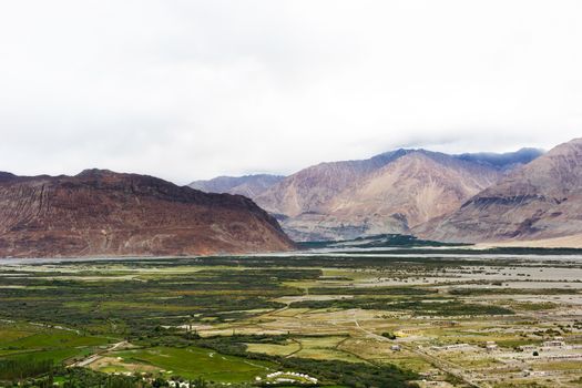 Natural landscape in Nubra valley, Leh Ladakh, Jammu and Kashmir, India