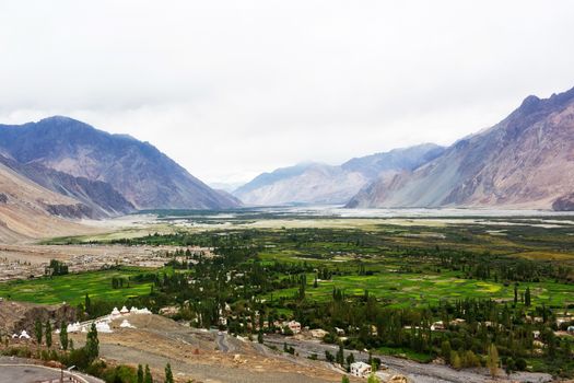 Natural landscape in Nubra valley, Leh Ladakh, Jammu and Kashmir, India
