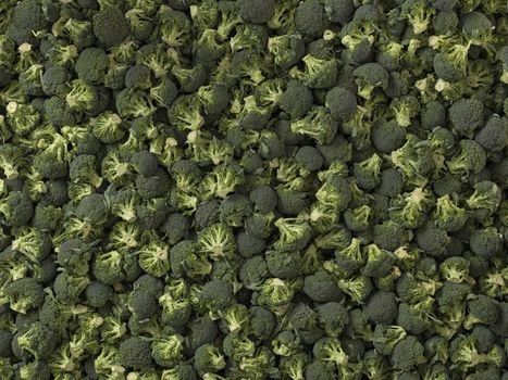 closeup of green vegetables: cut broccoli. Broccoli texture closeup for any ideas. Fresh vegetables concept.
