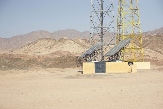 Sharm El Sheikh Egypt Solar Panels in desert