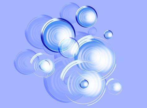 design of background from the stylized colour bubbles